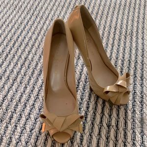 Ivanka Trump Peep Toe Pumps WORN TWICE